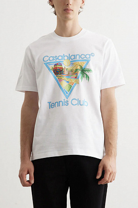 Белая футболка Afro Cubism Tennis Club
