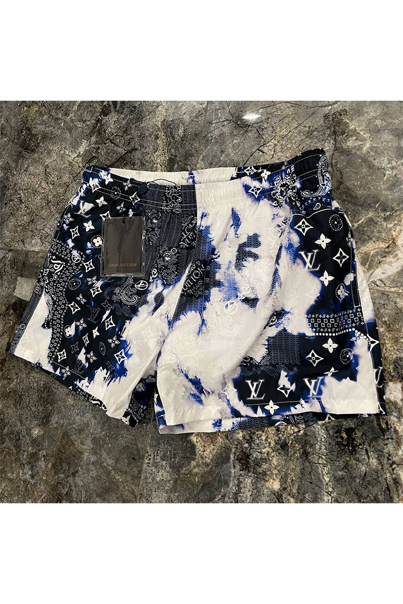 Lоuis Vuittоn Мужские тёмно-синие шорты monogram bandana 