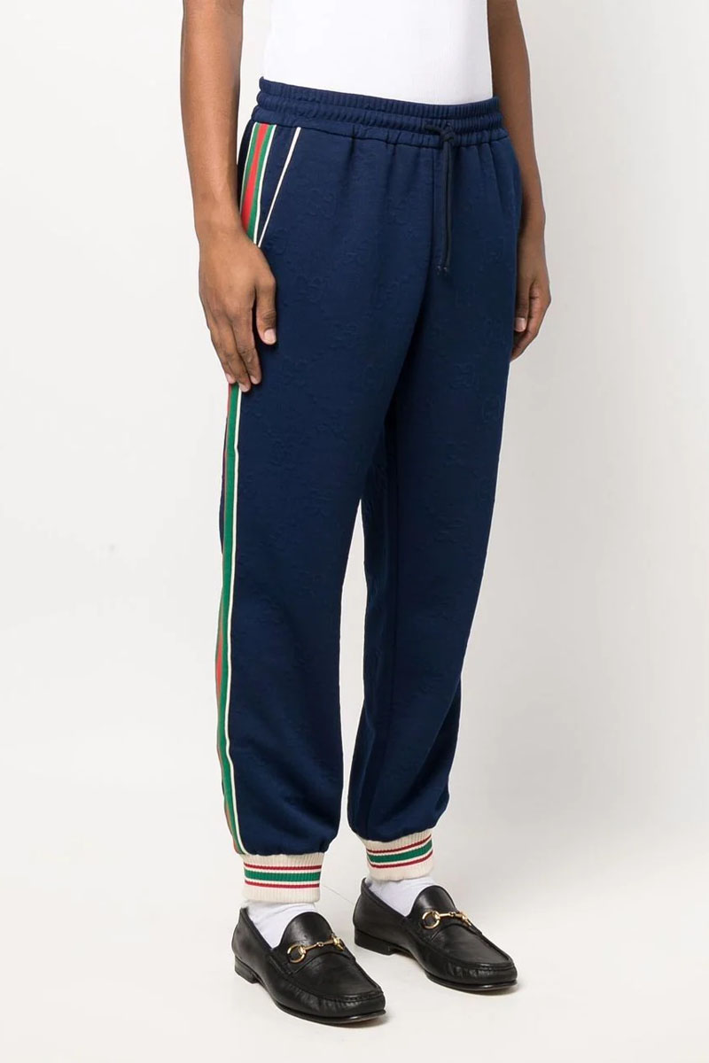 Gucci Тёмно-синий спортивный костюм GG jacquard