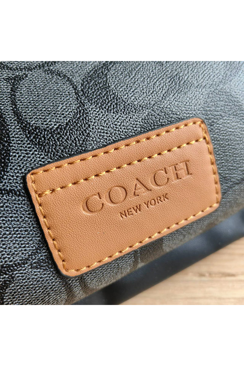 Coach Кожаная сумка на пояс Coach Track - Black