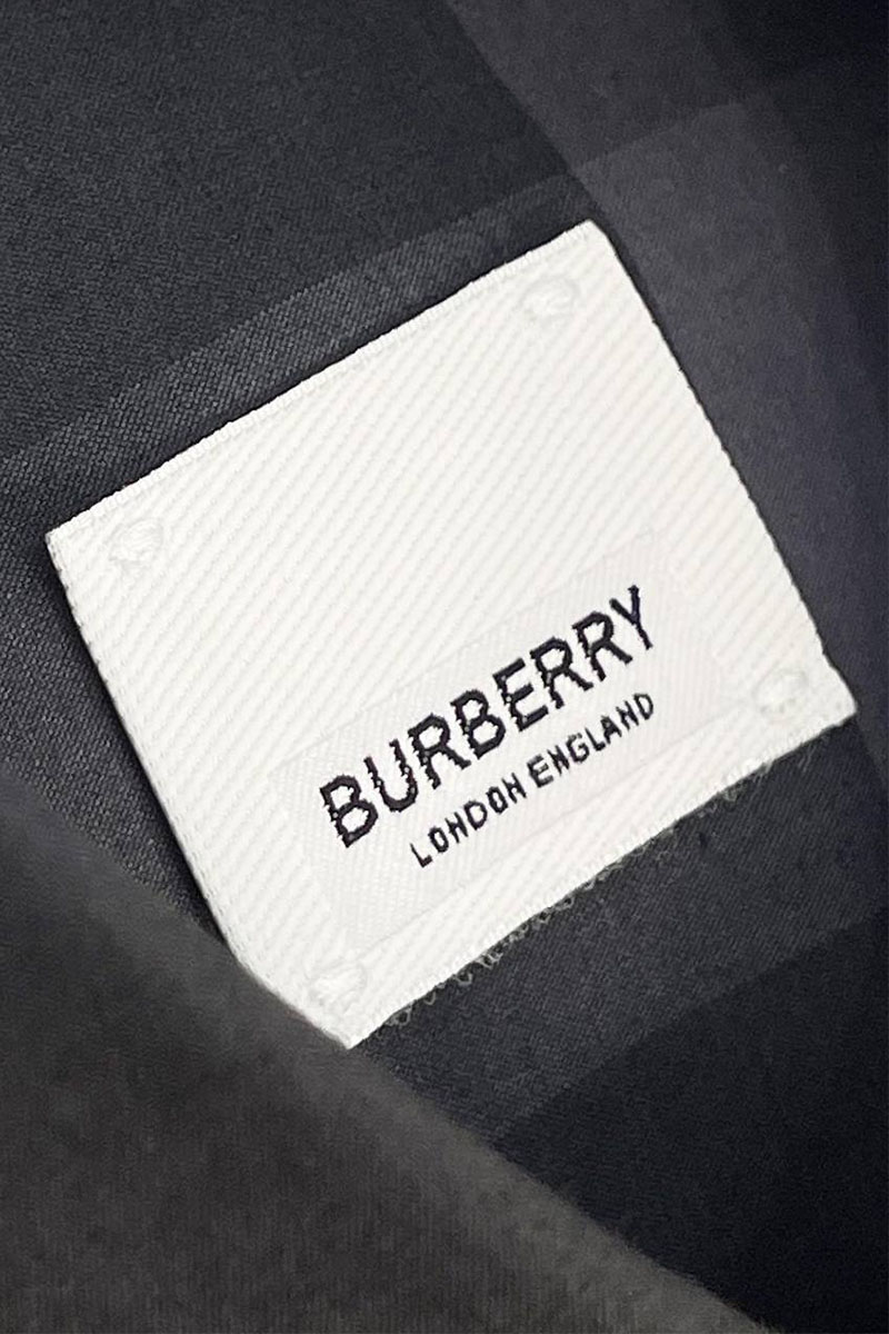 Burberry Мужская чёрная рубашка Check