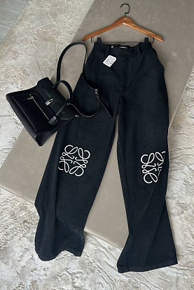 Женские джинсы Loewe чёрного цвета 
