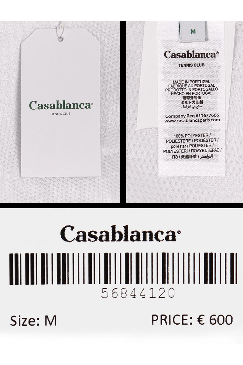 Casablanca Белые шорты Shell Suit Track 
