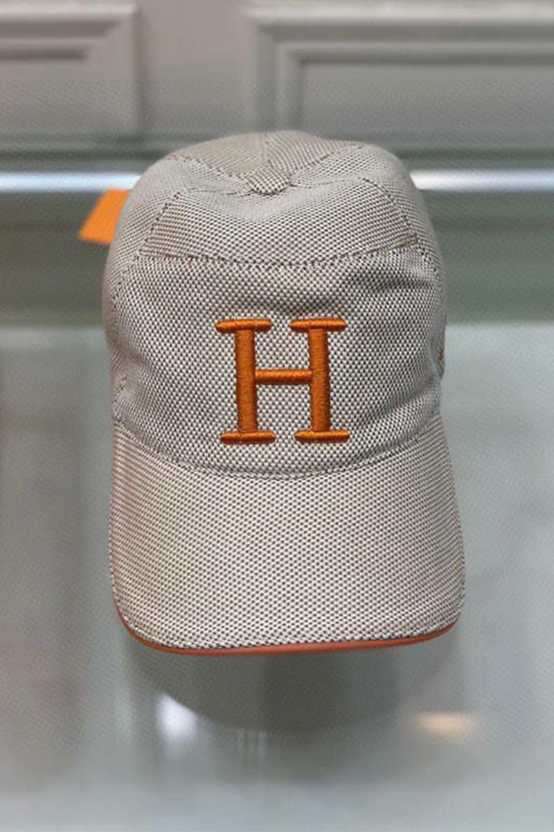 Hermes Бейсболка бежевого цвета embroidered-logo