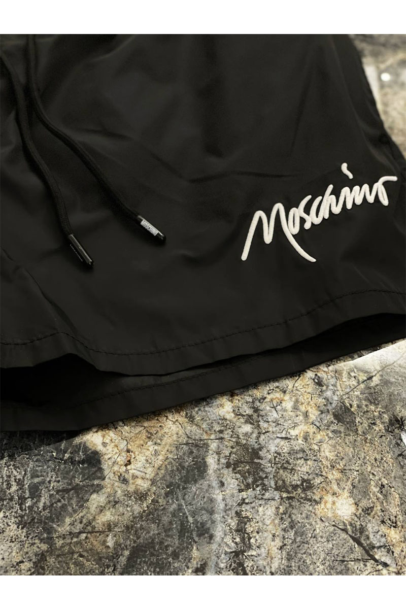 Moschino Чёрные шорты embroidered logo 