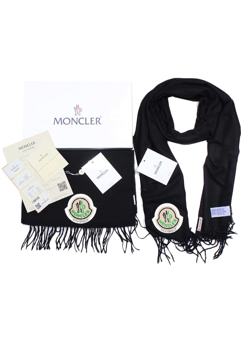 Moncler Брендовый шарф с логотипом 185x35 см