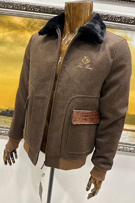 Укороченное кашемировое пальто - Brown