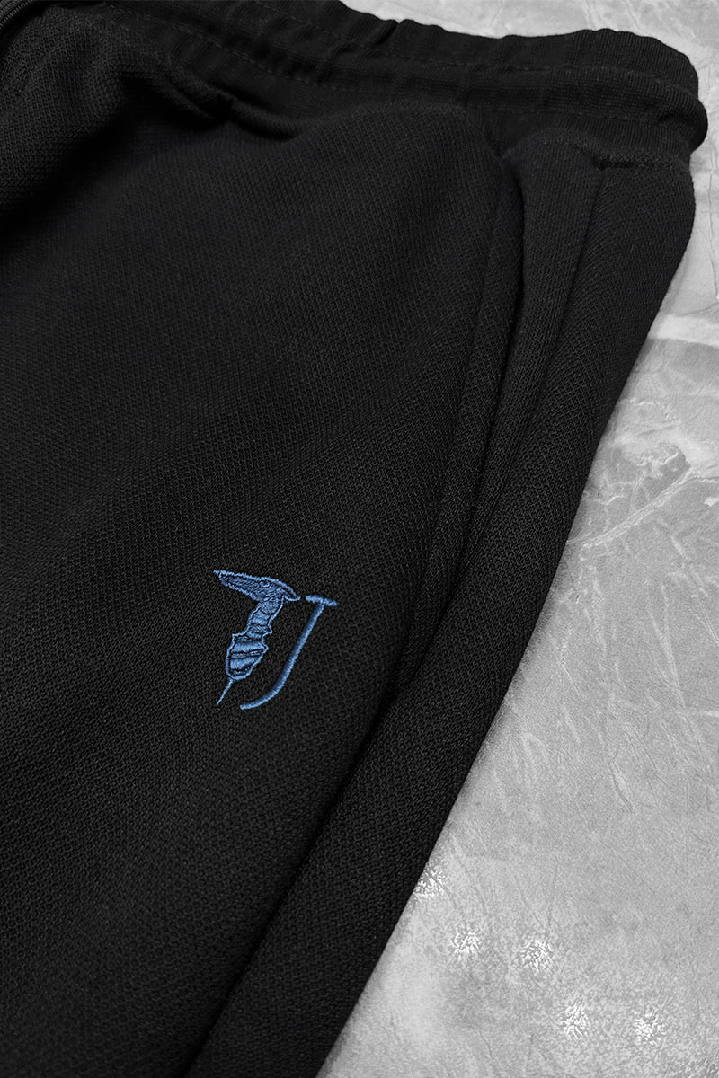 Trussardi Мужские штаны embroidered logo - Black 