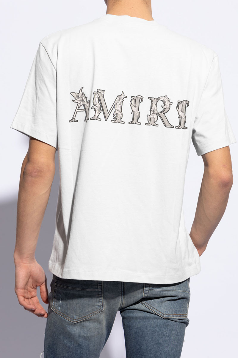Amiri Мужская белая футболка Baroque