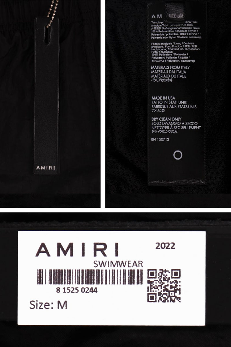Amiri Мужские шорты чёрного цвета