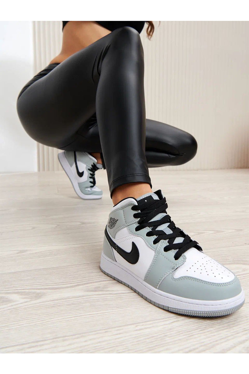 Nike Женские кроссовки Dunk High - White / Green
