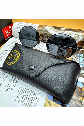 Солнцезащитные очки Oval Metal - Black