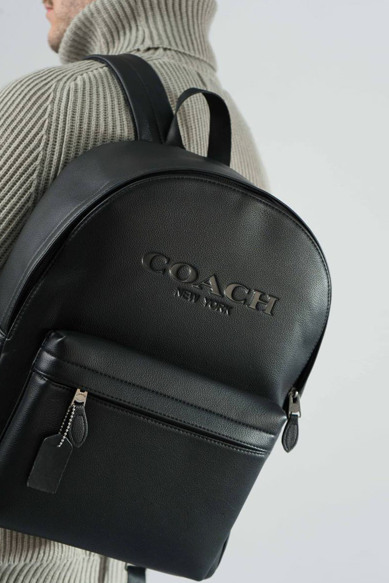 Coach Кожаный рюкзак Coach Charles 40x31 см