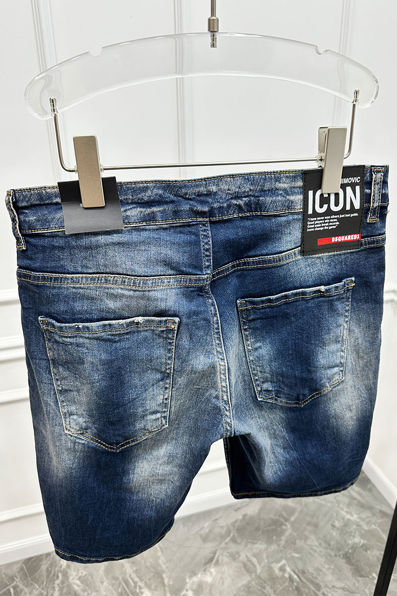 Dsquared2 Мужские джинсовые шорты Ibrahimovic "ICON"