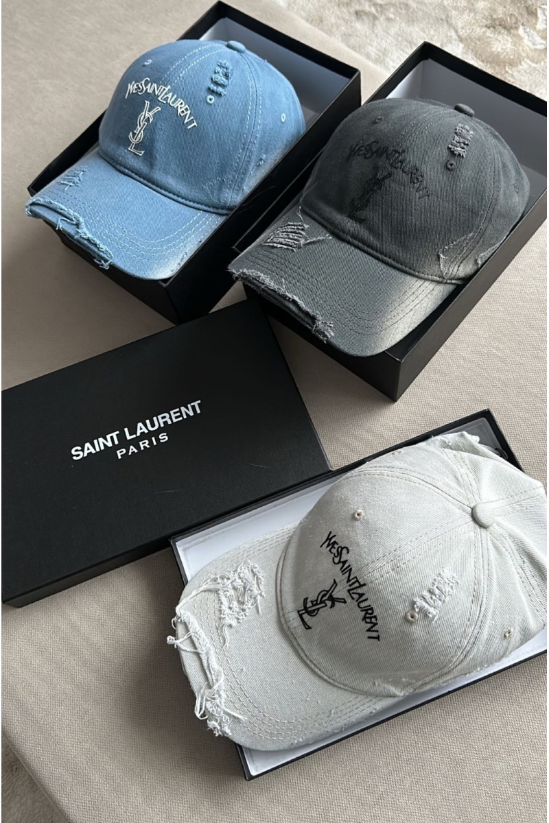 Yves Saint Laurent Синяя бейсболка