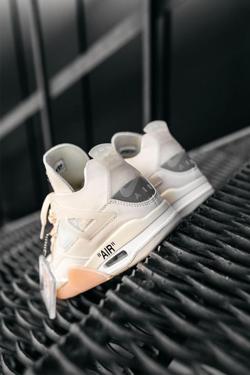 Nike Кроссовки AJ4 Retro x Off-White "Sail"