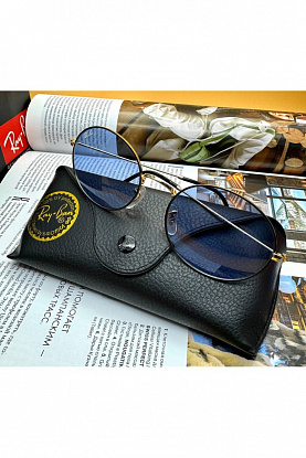 Солнцезащитные очки Oval Metal - Blue