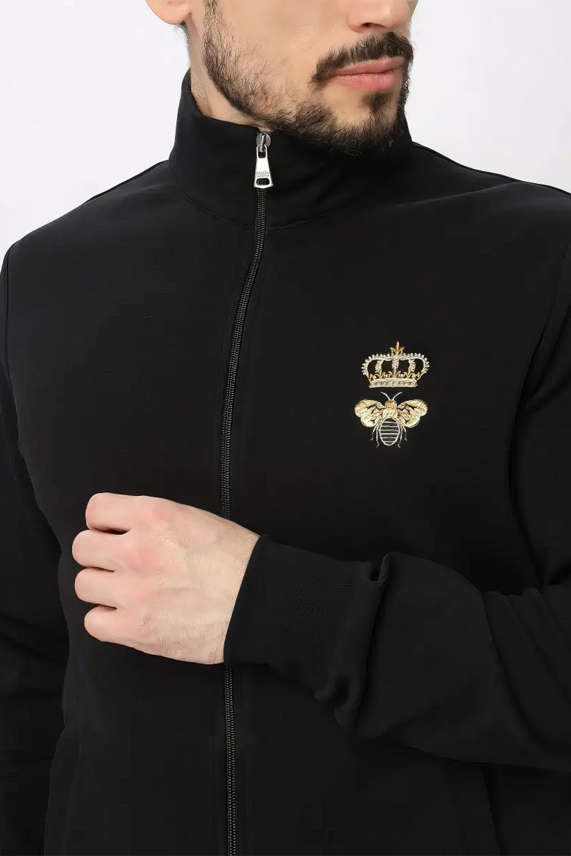 Dоlсе & Gаbbаnа Чёрный спортивный костюм bee crown embroidered 