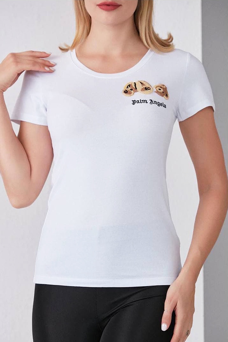 Palm Angels Женская футболка "Teddy" - White