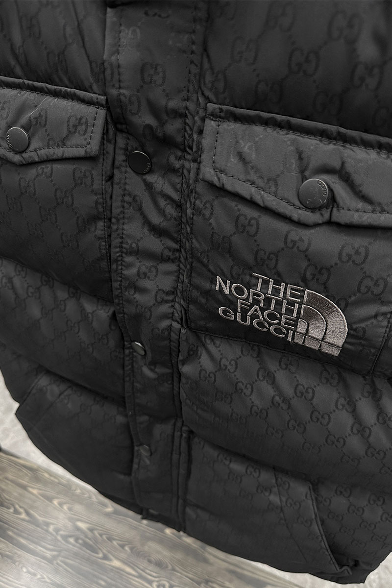 Gucci Чёрный жилет Collaboration logo-embroidered