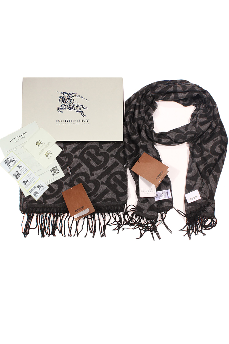 Burberry Брендовый шарф с логотипом 185x35 см