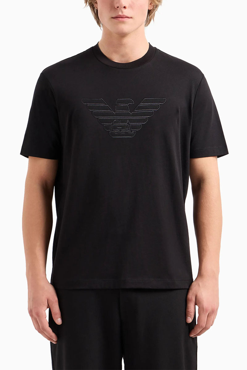 Emporio Armani EA7 Мужская футболка чёрного цвета