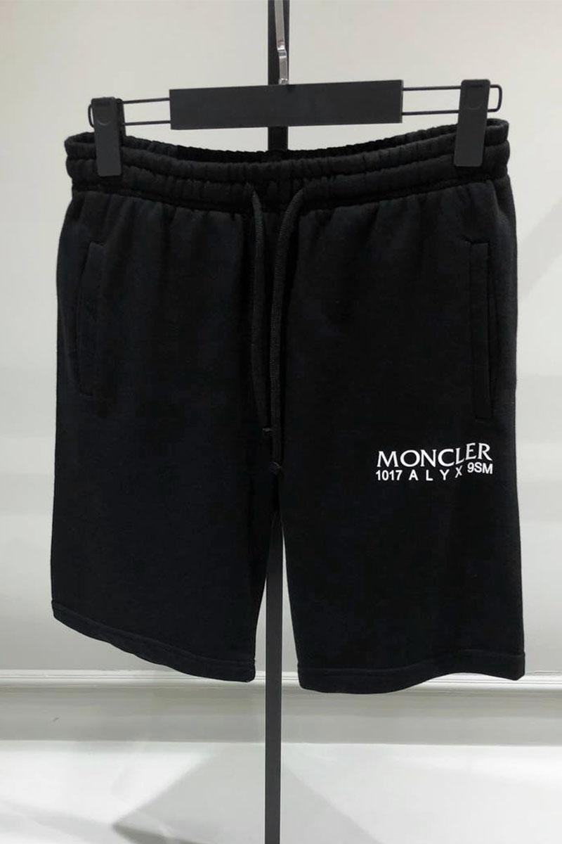 Moncler Мужские чёрные шорты 1017 ALYX 9SM