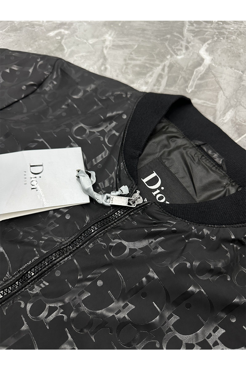 Dior Мужской чёрный бомбер monogram