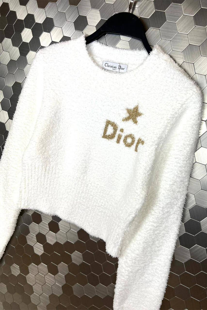 Dior Женская кофта белого цвета 