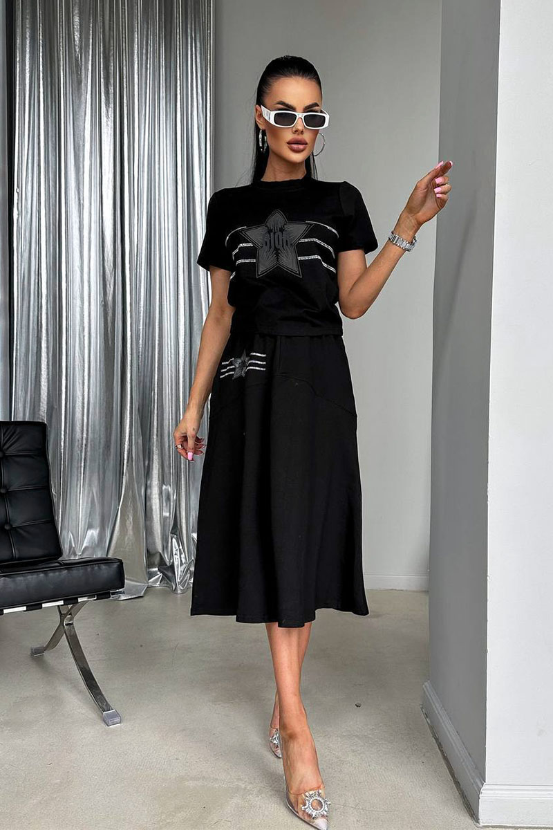 Dior Женский чёрный костюм 