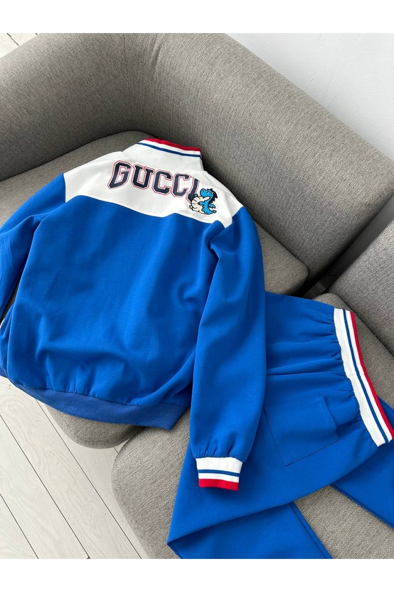 Gucci Женский спортивный костюм синего цвета