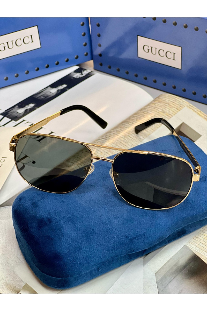 Gucci Брендовые солнцезащитные очки авиаторы 