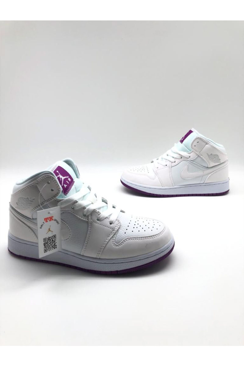 Nike Женские кроссовки Dunk High - White / Purple