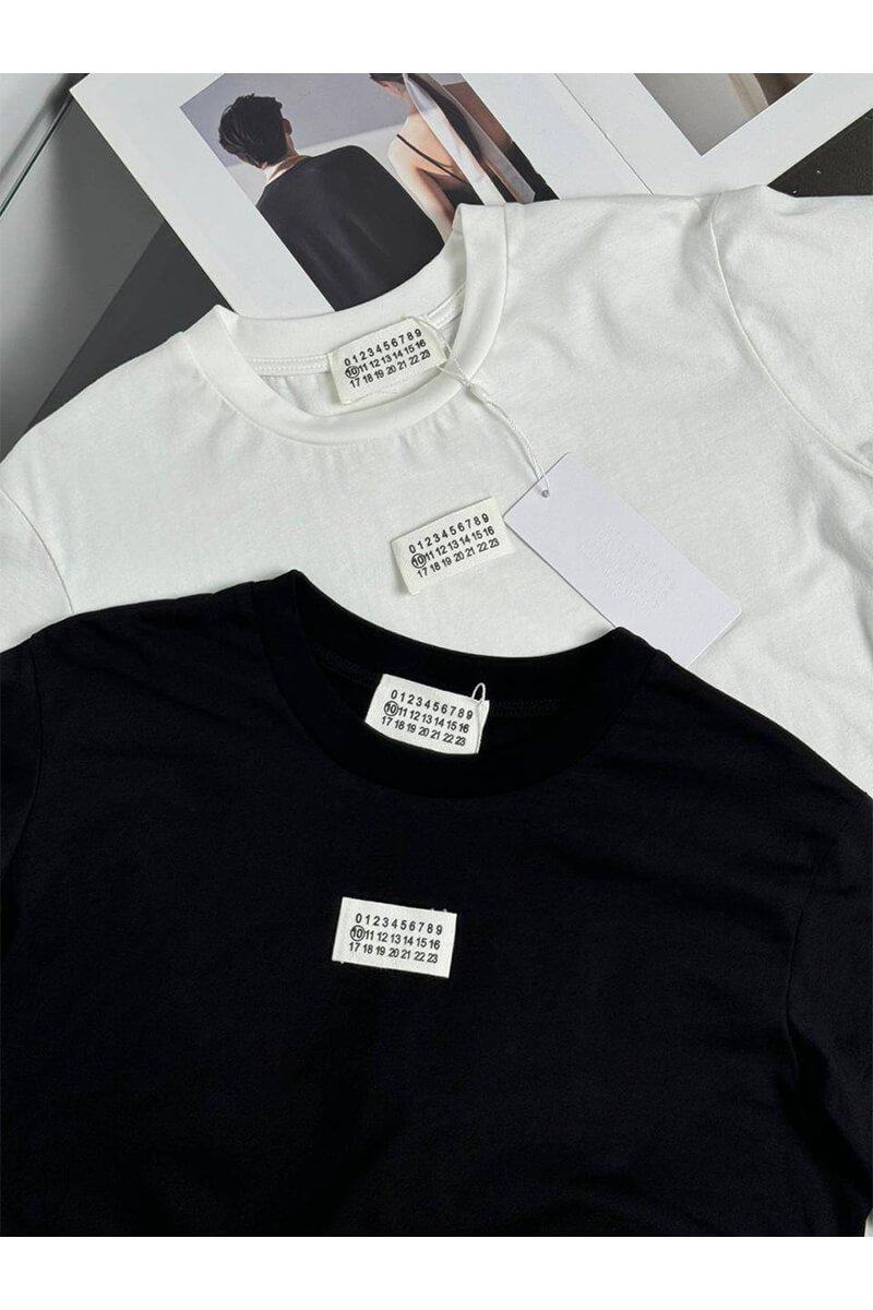Designer Clothing Женская футболка Maison Margiela чёрного цвета 