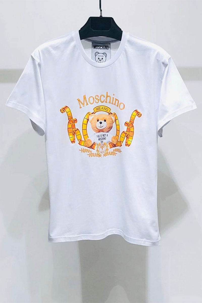 Moschino Женская белая футболка Teddy Bear-print