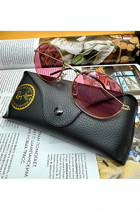 Солнцезащитные очки Oval Metal - Pink