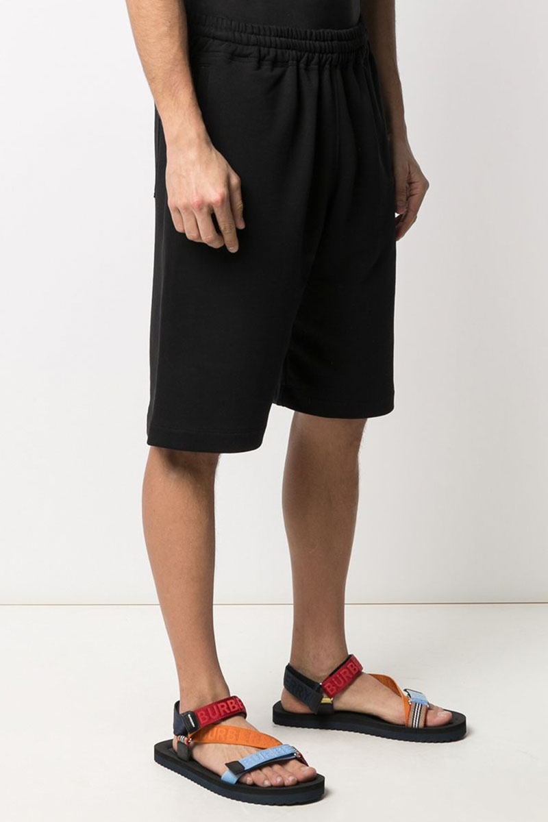 Designer Clothing Мужские чёрные шорты MSGM