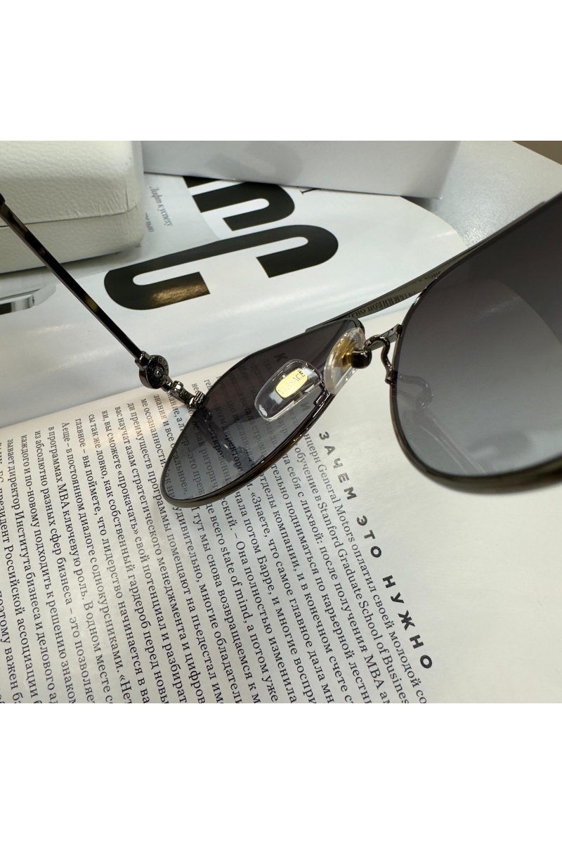 Versace Сонлнцезащитные очки Aviator - Black