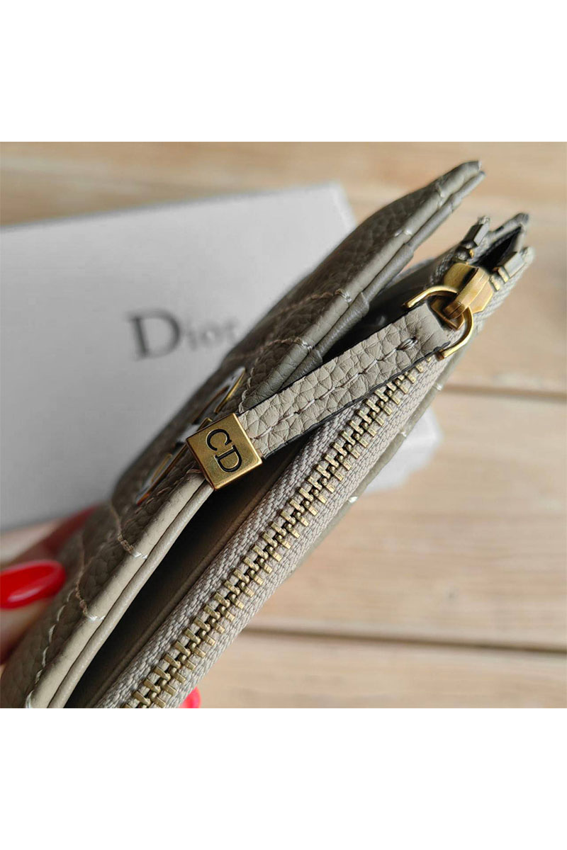 Dior Женский кошелёк Caro Dahlia 13х9 см (3 расцветки)