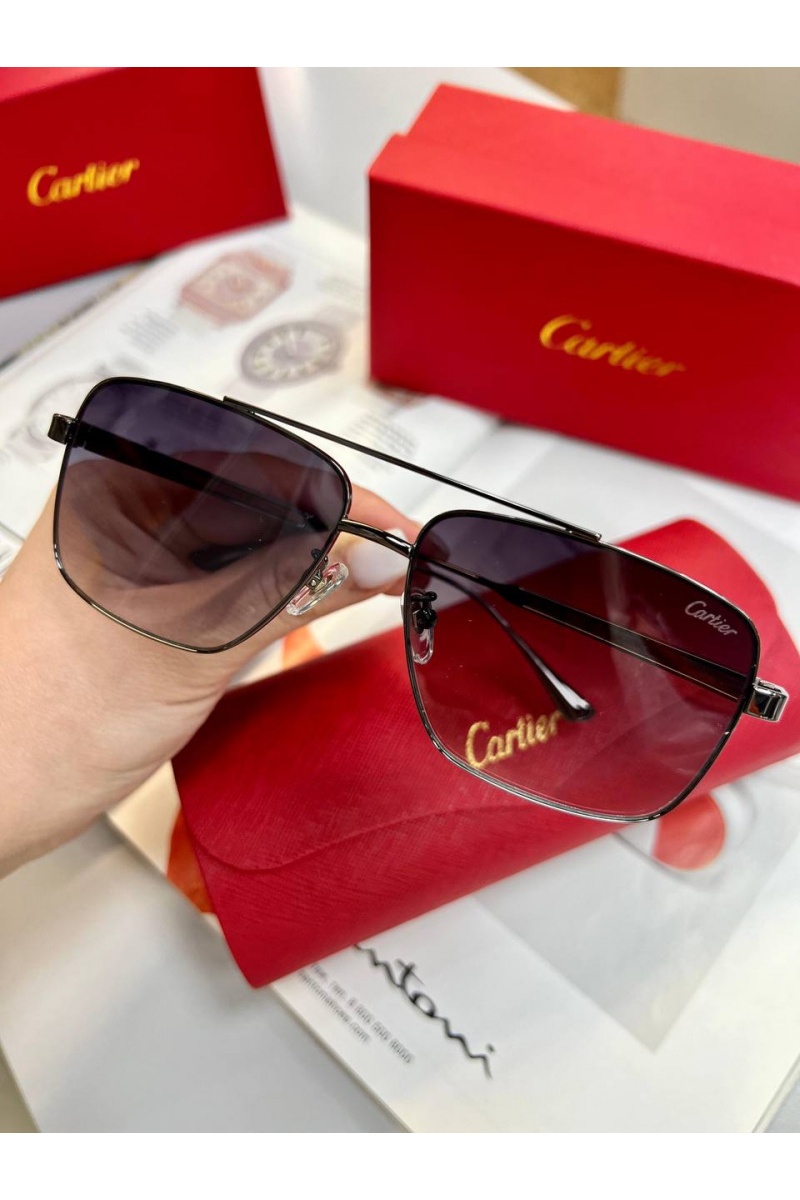 Cartier Солнцезащитные очки с чёрной оправой