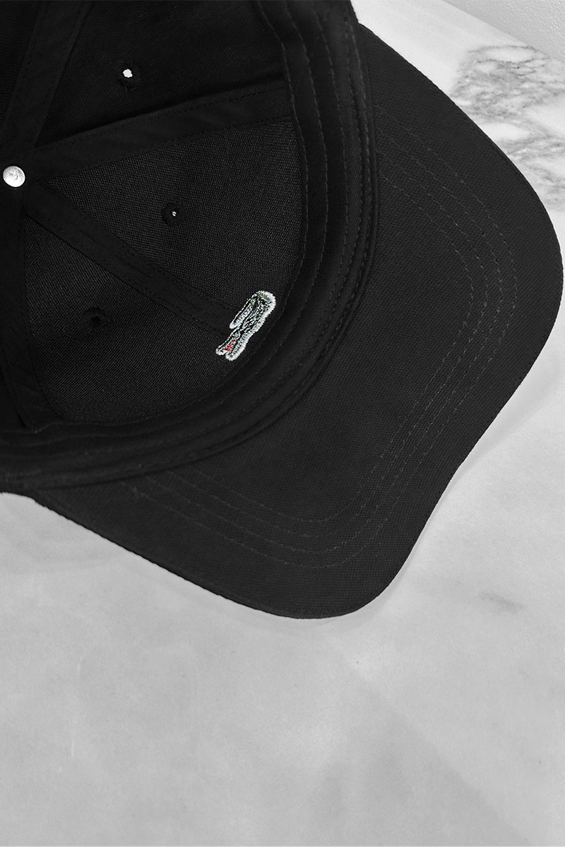 Lacoste Бейсболка чёрного цвета logo-patch