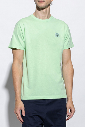 Мужская футболка compass-patch - Light Mint Green 