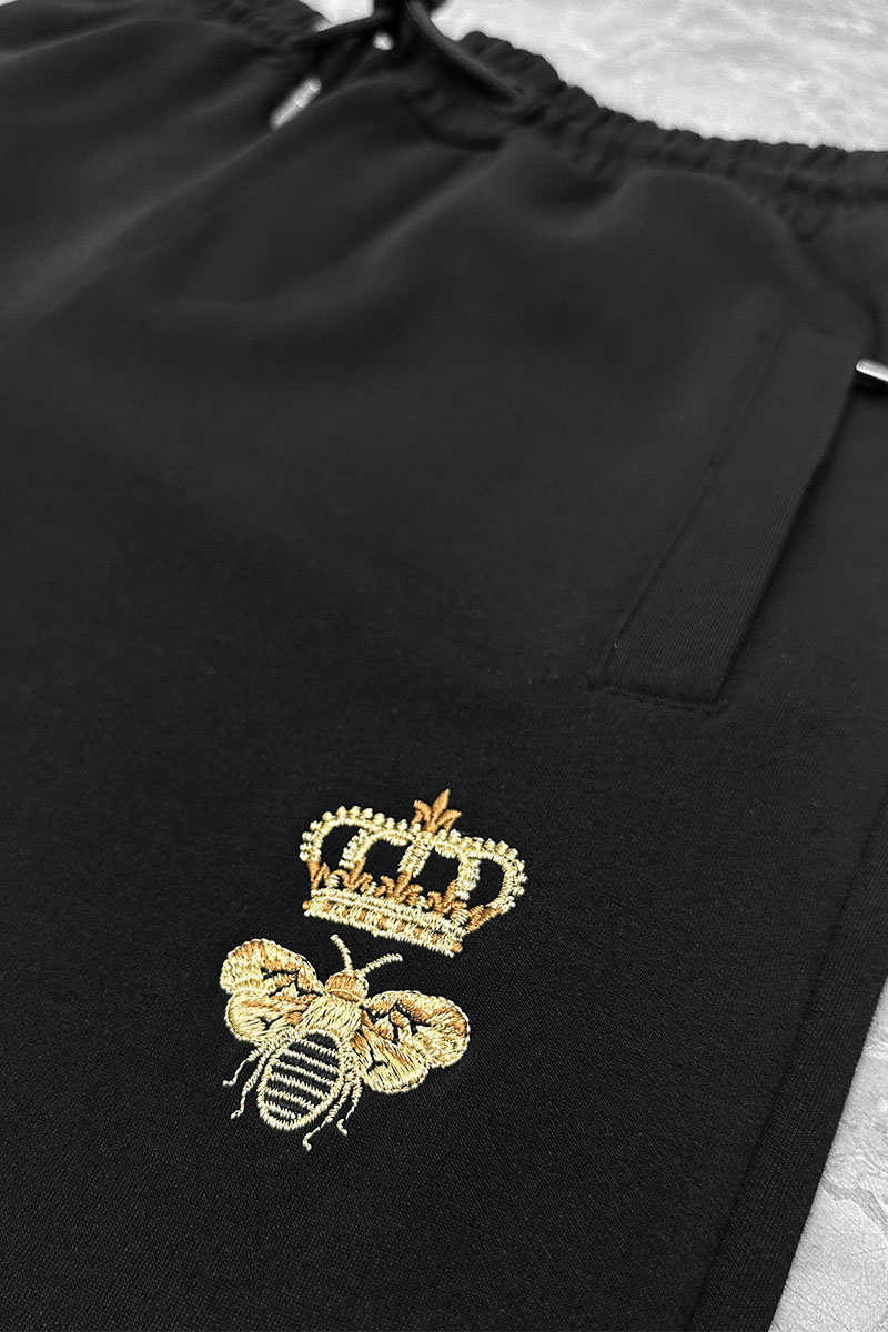 Dоlсе & Gаbbаnа Чёрный спортивный костюм bee crown embroidered 