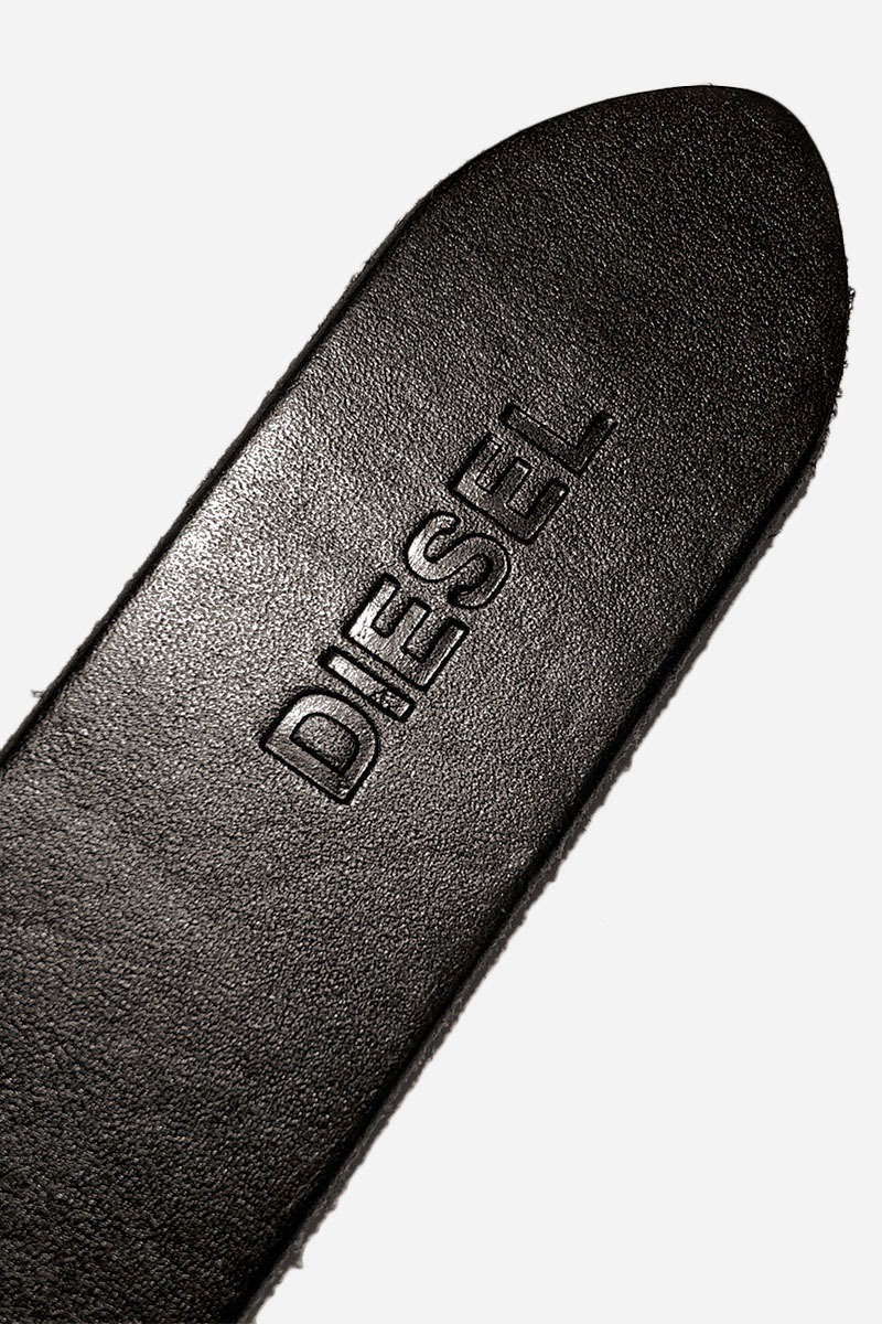 Diesel Мужской кожаный ремень коричневого цвета