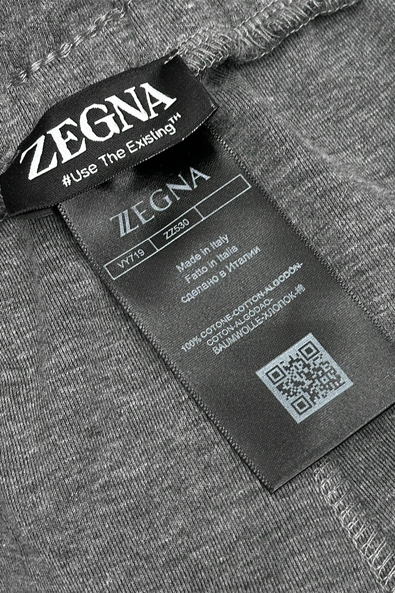 Zegna Мужские спортивные штаны серого цвета