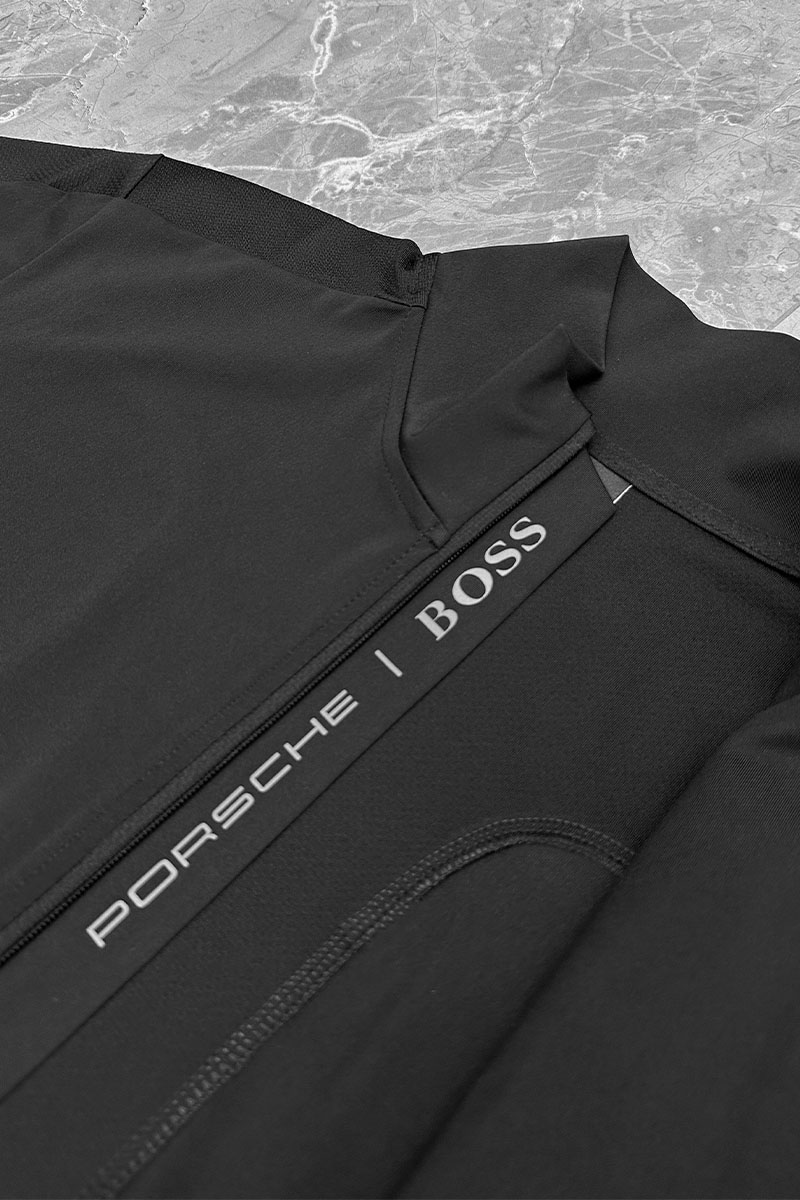 Hugо Воss Мужской спортивный костюм чёрного цвета Porsche