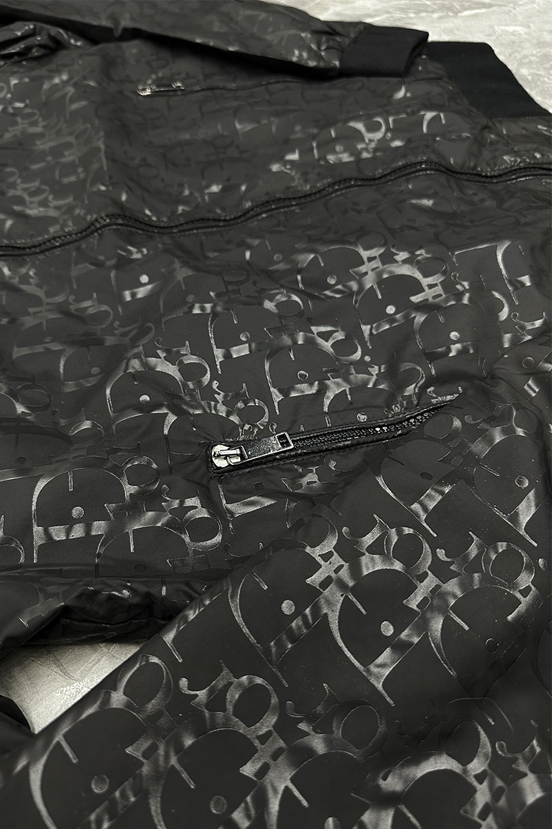 Dior Мужской чёрный бомбер monogram