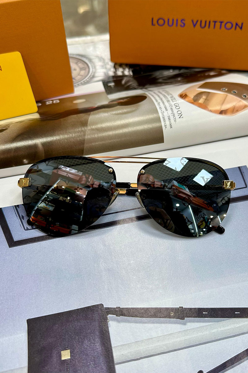 Lоuis Vuittоn Брендовые солнцезащитные очки-авиаторы