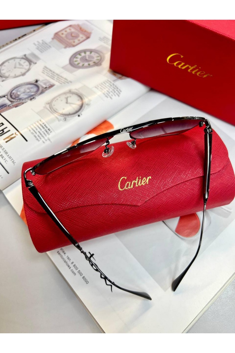 Cartier Солнцезащитные очки с чёрной оправой