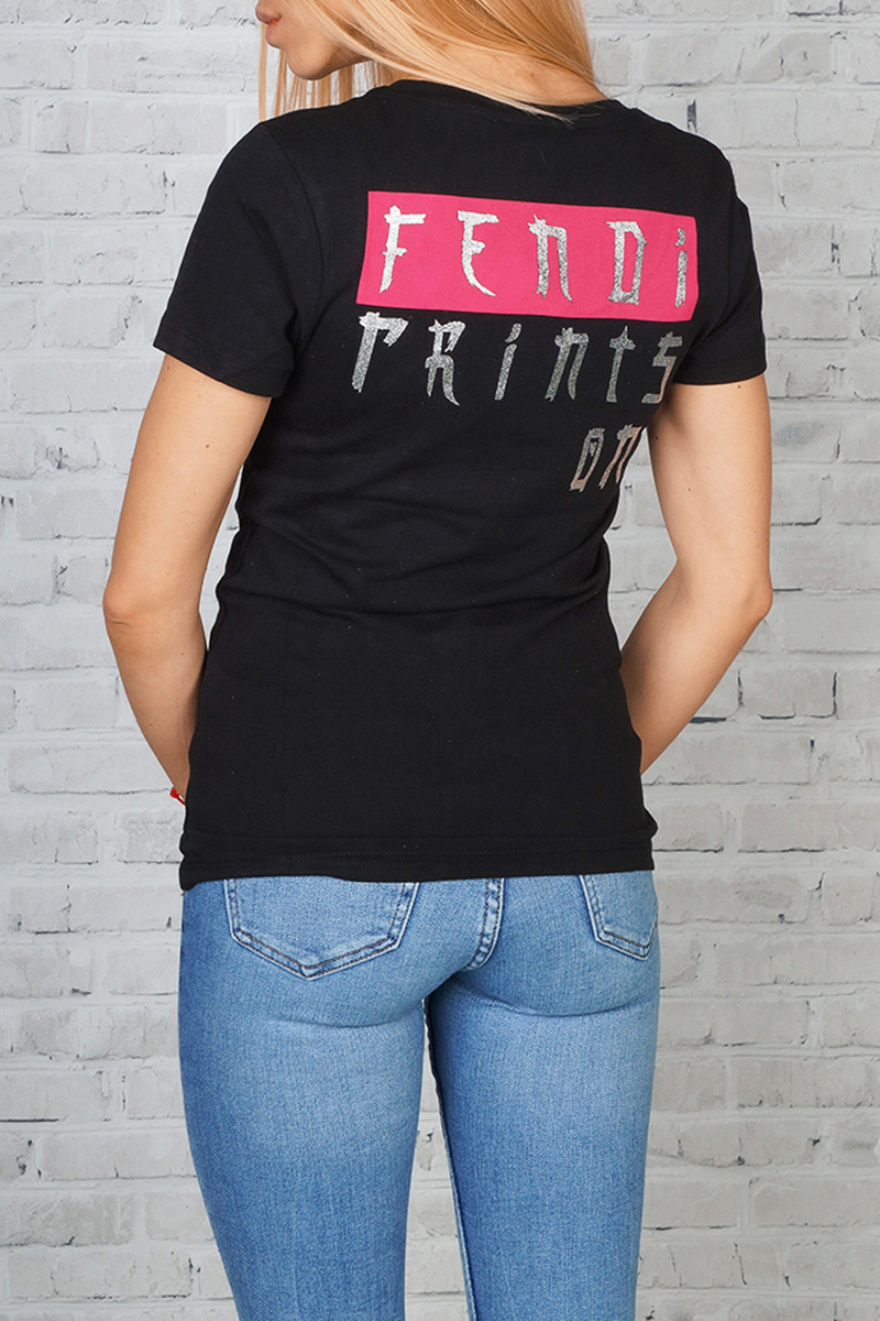 Fendi Женская футболка - Black